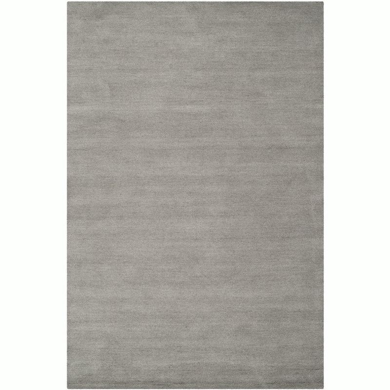 Hand-Loomed Gray Wool Rectangular Accent Rug 36" x 5"