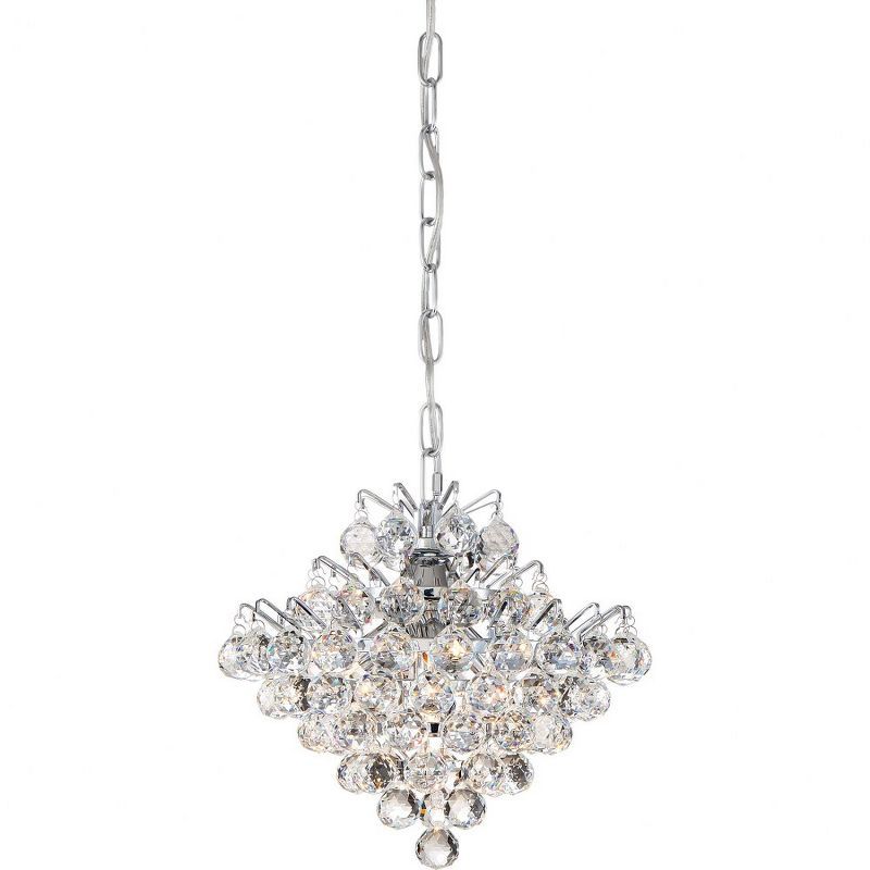 Bordeaux Mini 11.75" Polished Chrome Crystal Pendant Light