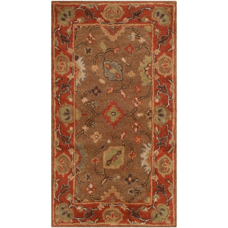 Heritage Moss and Rust Hand-Tufted Wool Area Rug