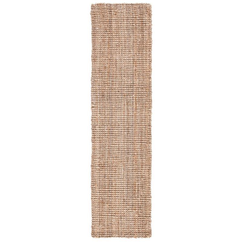 Handmade Natural Jute Runner Rug, 2'3" x 13'