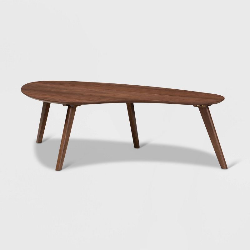 Scarlette Walnut Mid-Century Modern Coffee Table