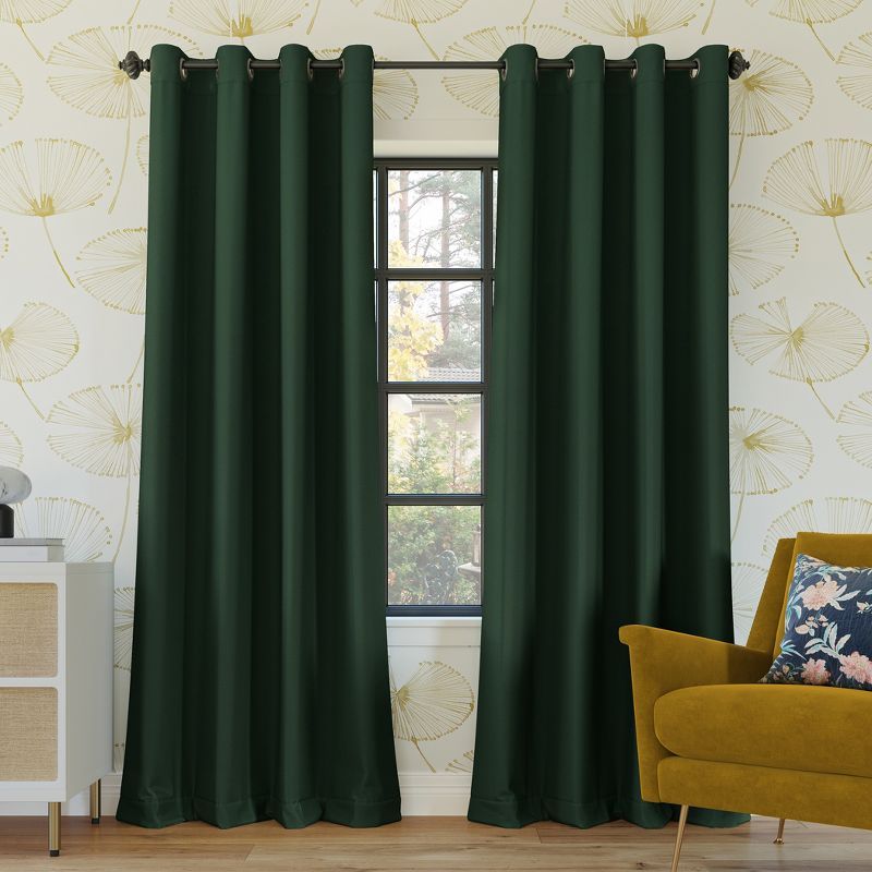 Evergreen 52"x108" Blackout Polyester Grommet Curtain Panel