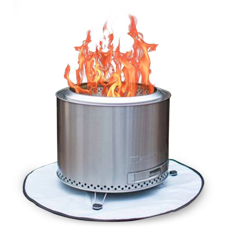 Circular Stainless Steel Smokeless Fire Pit with Carry Bag