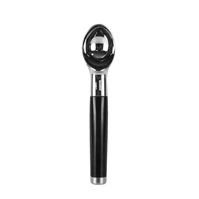 Chrome and Black Ergonomic Ice Cream Scoop