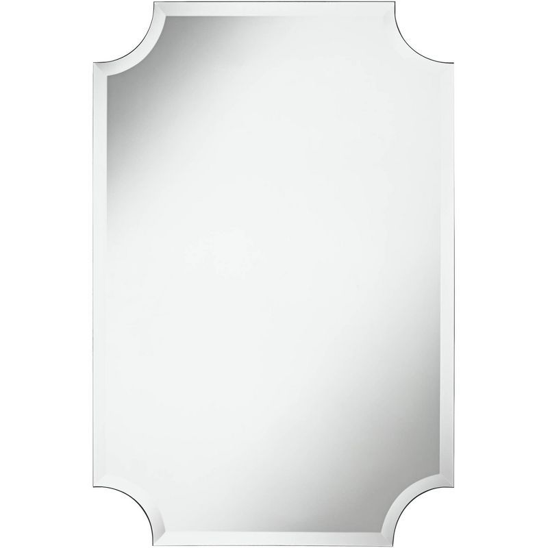 Brix Rectangular Frameless Beveled Vanity Wall Mirror