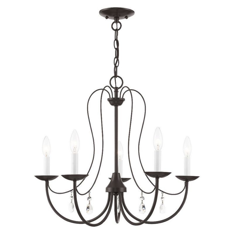 Mirabella 5-Light Polished Chrome Steel Chandelier