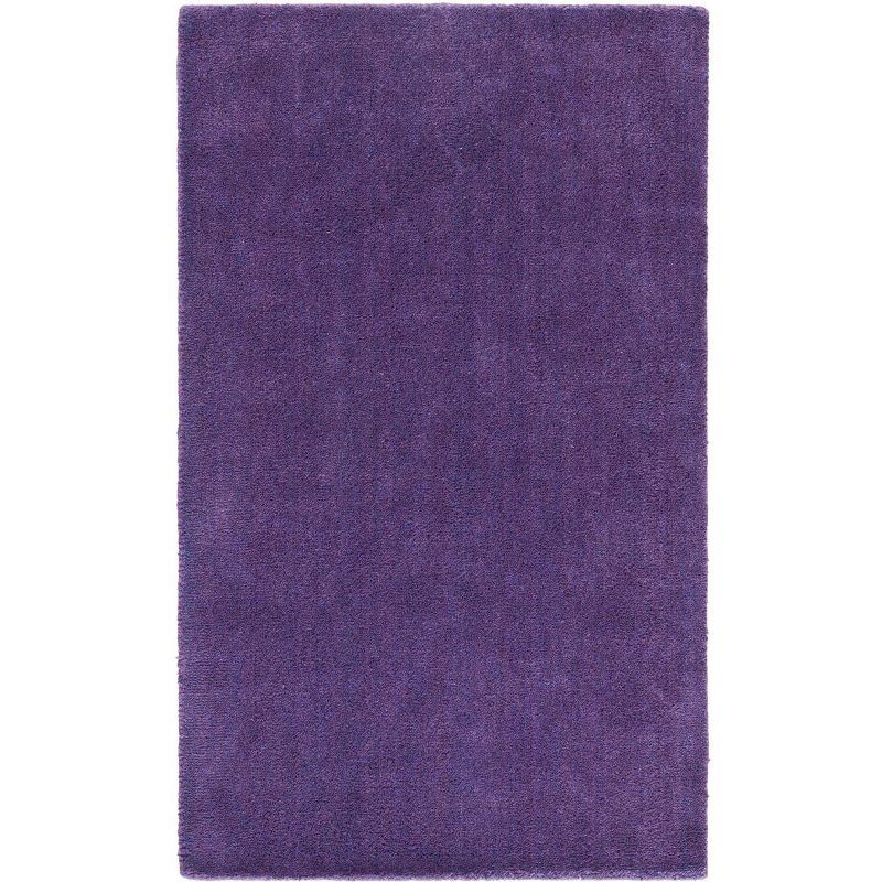 Himalaya Purple Handmade Wool 4' x 6' Area Rug