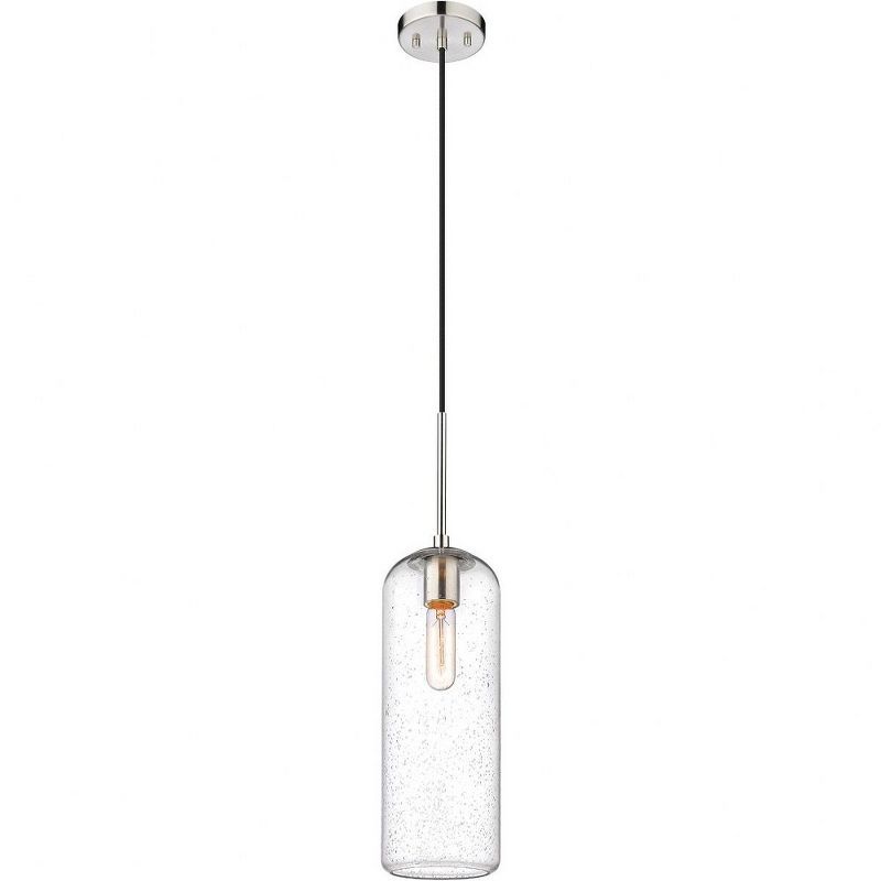 Monty Mid-Century Modern Brushed Nickel 1-Light Pendant