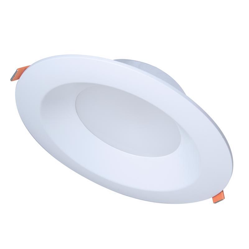 Matte White 6-Inch LED Canless Recessed Downlight