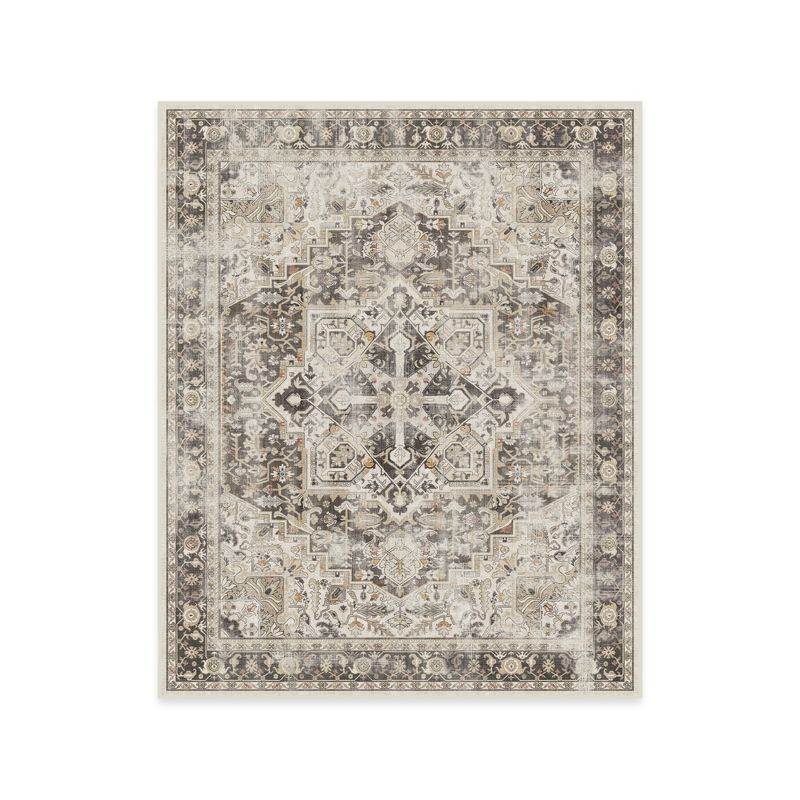 Kamran Hazel 8' x 10' Washable Synthetic Persian Area Rug