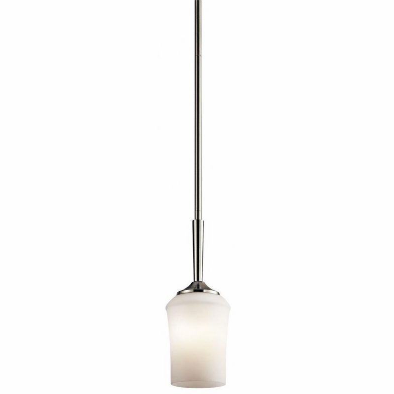 Aubrey 13" Brushed Nickel Mini Pendant Light