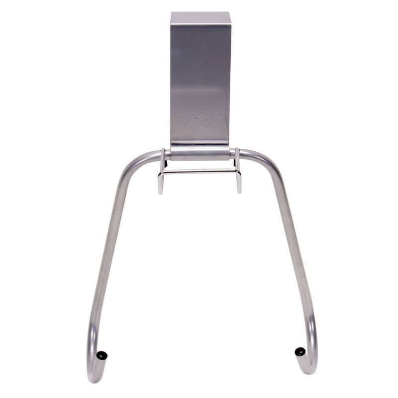 Chrome Over-The-Door Iron and Ironing Board Holder