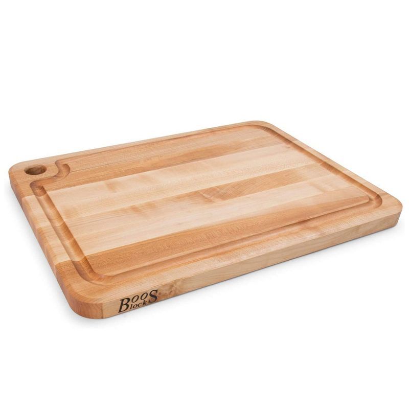 Maple Wood 22" x 16" Reversible Cutting Board with Juice Groove