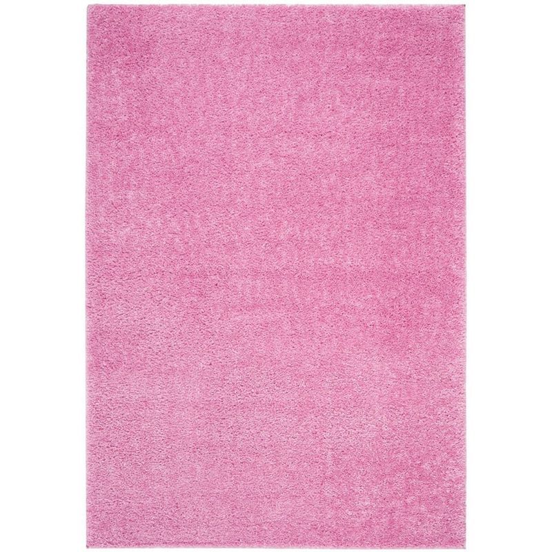 Pink 6' x 9' Washable Shag Area Rug