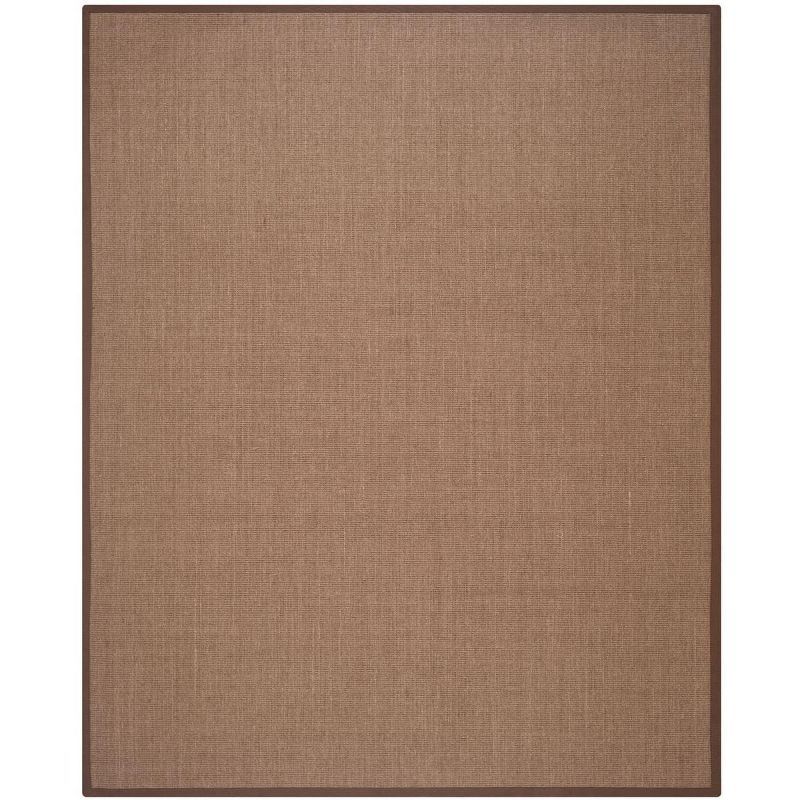 Handmade Brown Sisal 6' x 9' Non-slip Area Rug