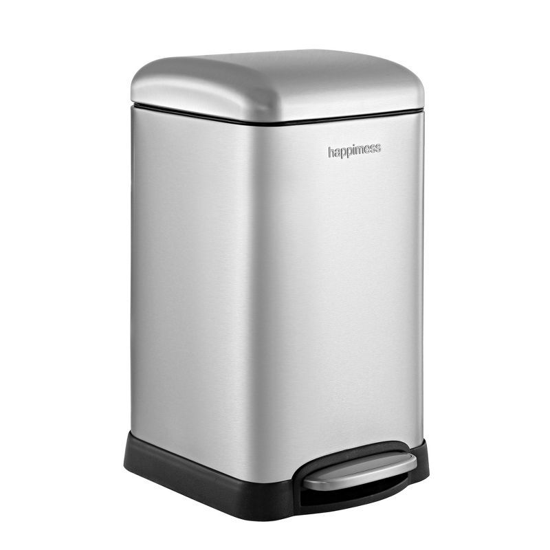 Fingerprint Resistant Stainless Steel Pedal Trash Can, 3.2-Gallon