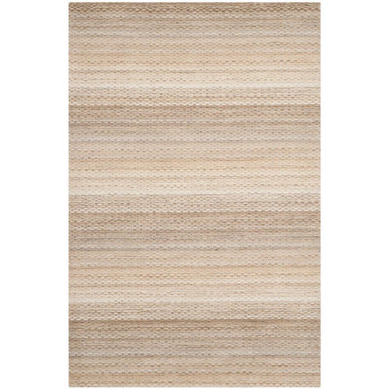 Himalaya Beige Hand-Knotted Wool 4' x 6' Area Rug