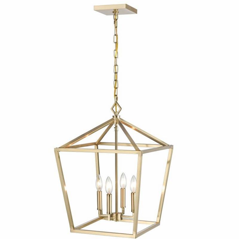 Elegant Modern Gold LED Pendant Light for Indoor/Outdoor Use