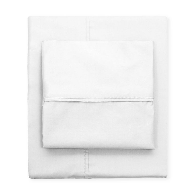 Aireolux Supreme Egyptian Cotton Sateen Standard Pillowcase Set, White