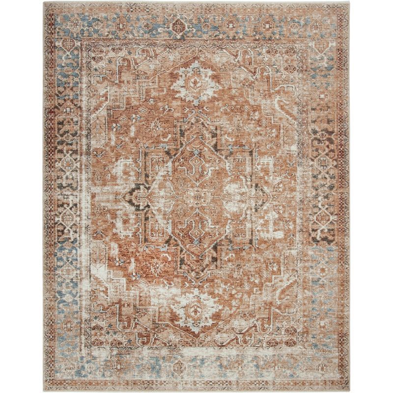 Ivory and Beige Tufted Handmade 8' x 10' Synthetic Rug