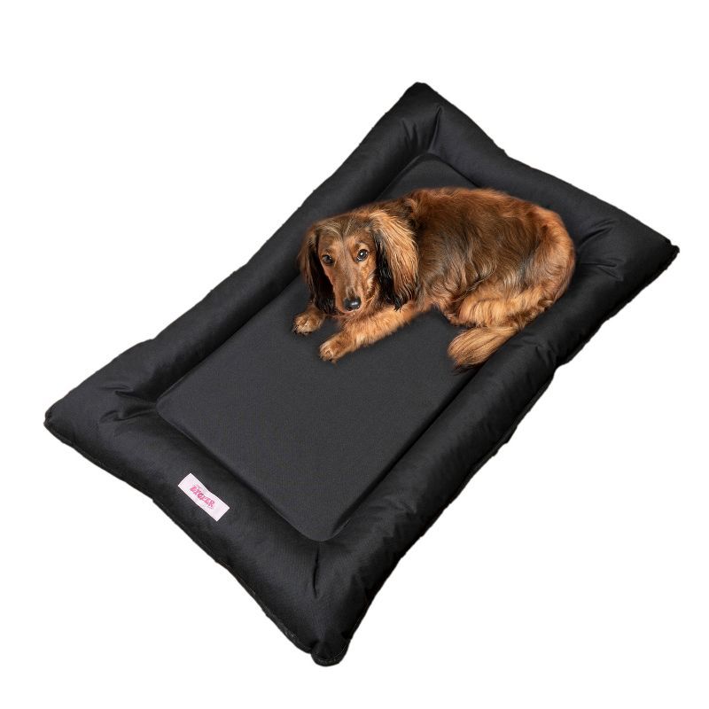 Medium Black Waterproof Orthopedic Outdoor Pet Bed