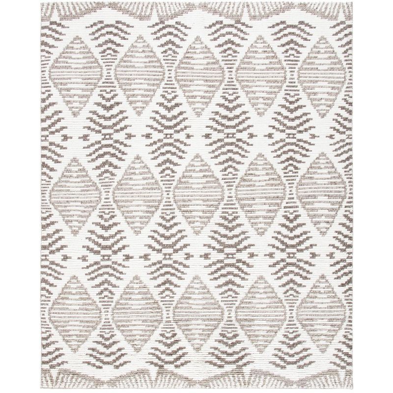 Hand-Knotted Artisan Gray Wool 8' x 10' Area Rug