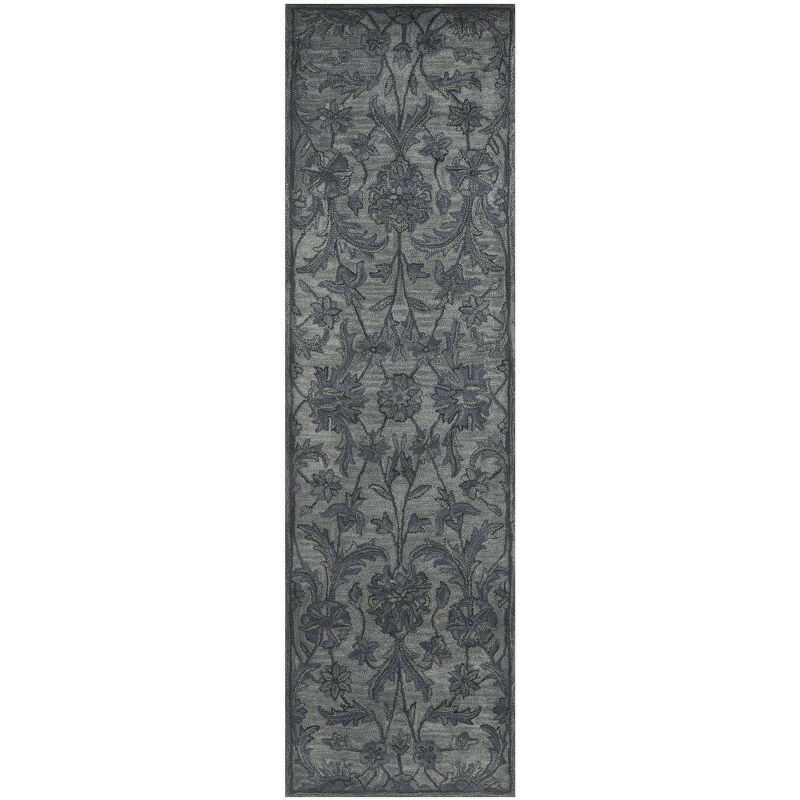 Handmade Gray Wool Tufted Persian Area Rug