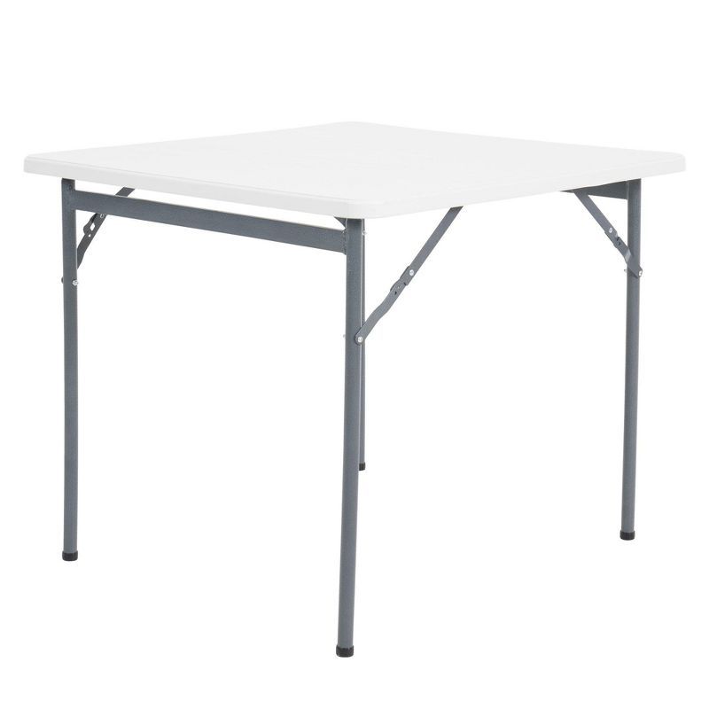 Peakform White 34-Inch Folding Banquet Table with Steel Frame