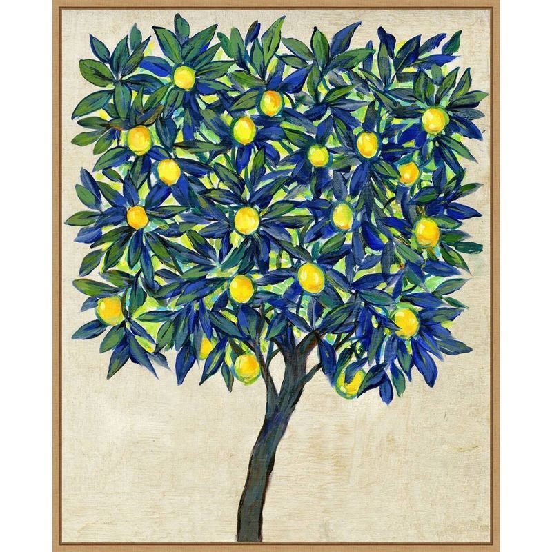 Lemon Tree Botanical Canvas Print with Float Frame, 24" x 31"