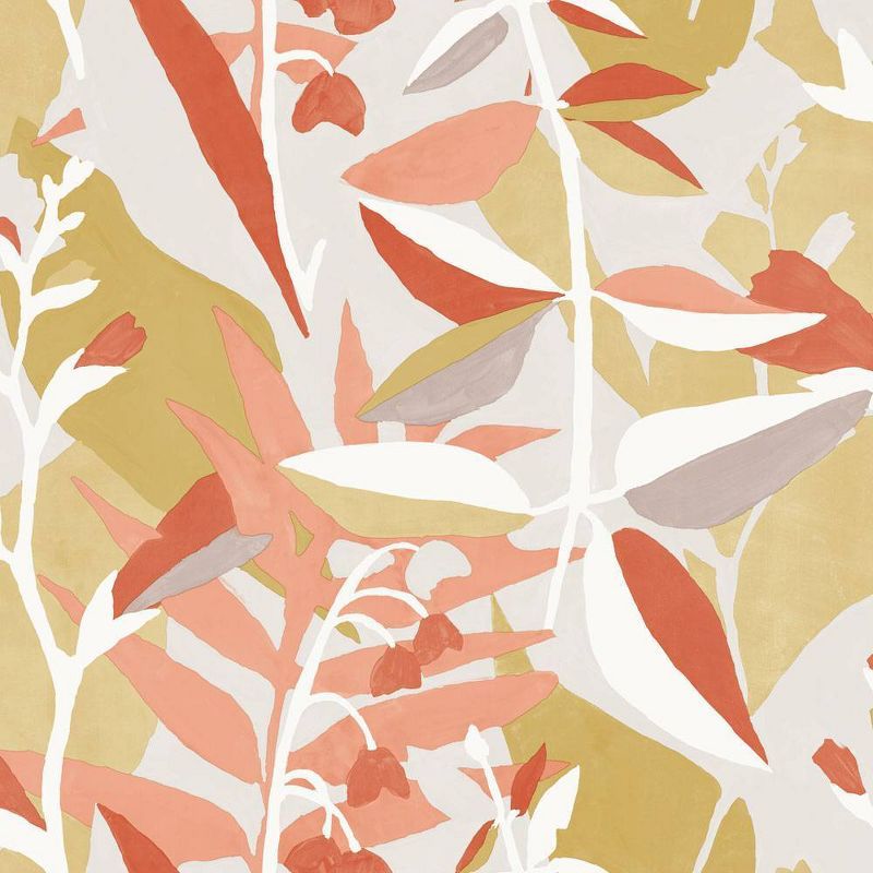 Pink Punch Tropical Floral Peel and Stick Wallpaper Roll