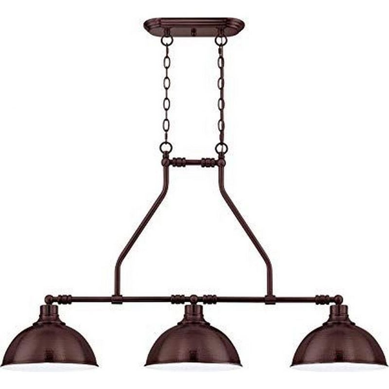 Timarron 3-Light Distressed Bronze Industrial Chandelier