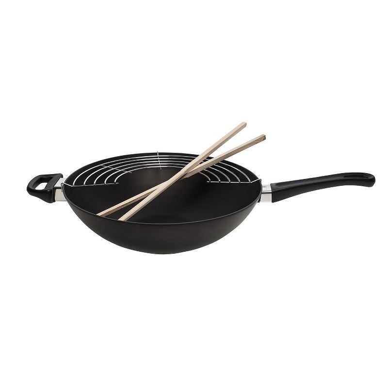 Scanpan Classic 12.5 Inch Black Nonstick Aluminum Wok