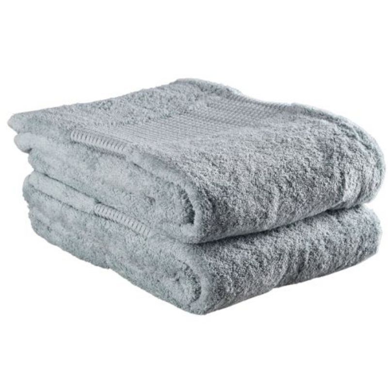 Organic Turkish Cotton Gray Washcloth Set, 13-Inch by 13-Inch