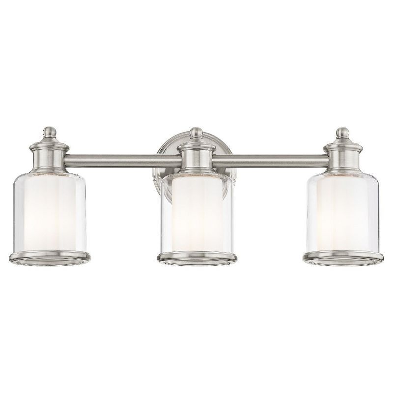 Middlebush Brushed Nickel 3-Light Vanity Fixture