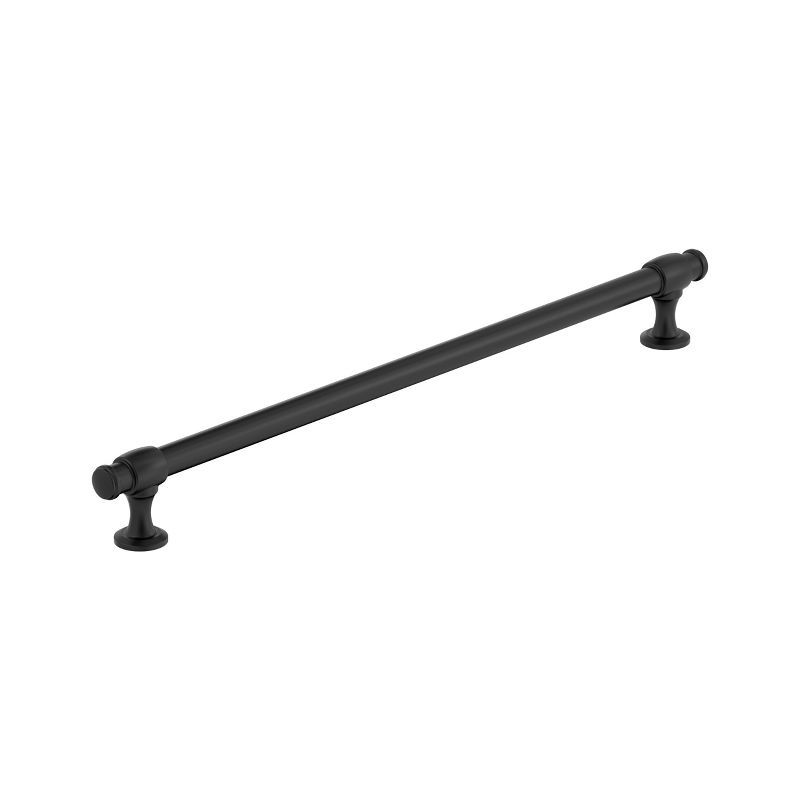 Matte Black 12-5/8" Modern Industrial Bar Pull