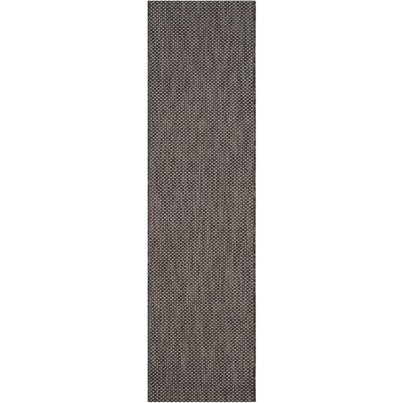 Safavieh Courtyard Collection 2'3" X 6'7" Black/Beige Indoor/Outdoor Runner