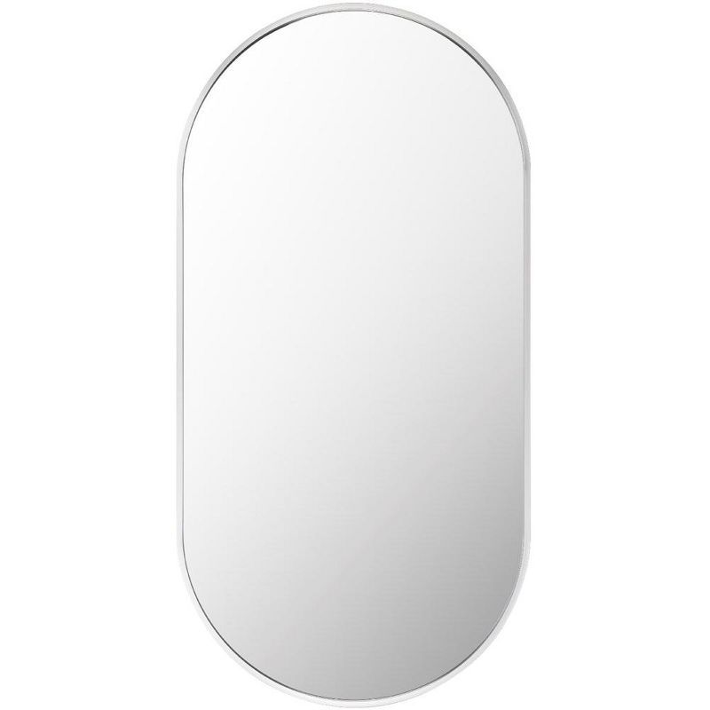 Soyla 39" Oval Silver and Gold Wall Mirror