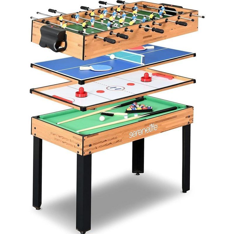 SereneLife 48" Foldable 4-in-1 Multi Game Table