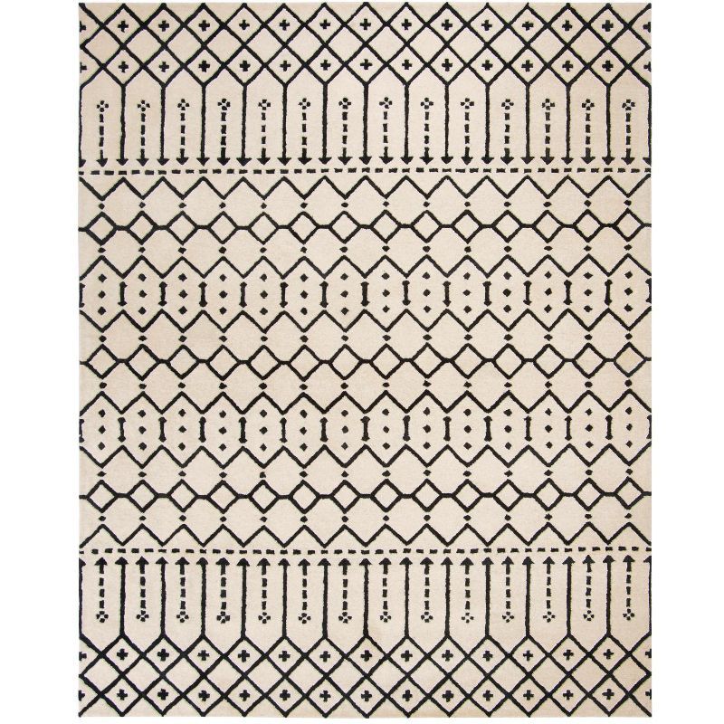 Handmade Himalaya Elegance 9' x 12' Black Wool Area Rug