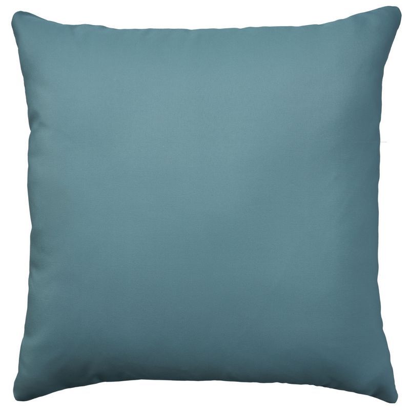 Turquoise Reversible 20" Square Indoor Outdoor Throw Pillow