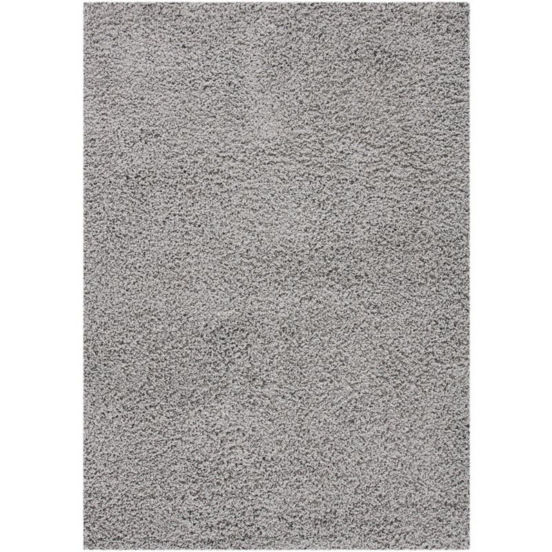 Light Grey 8' x 10' Solid Shag Area Rug