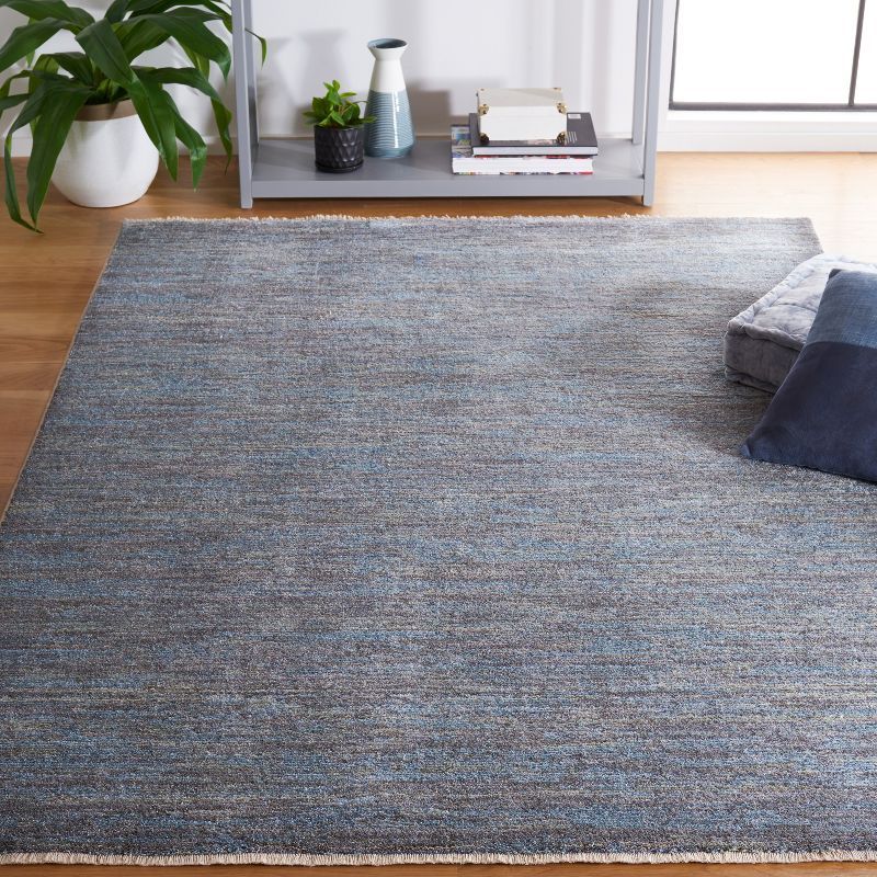 Safavieh Elegance 4' Square Blue & Grey Hand-Knotted Area Rug