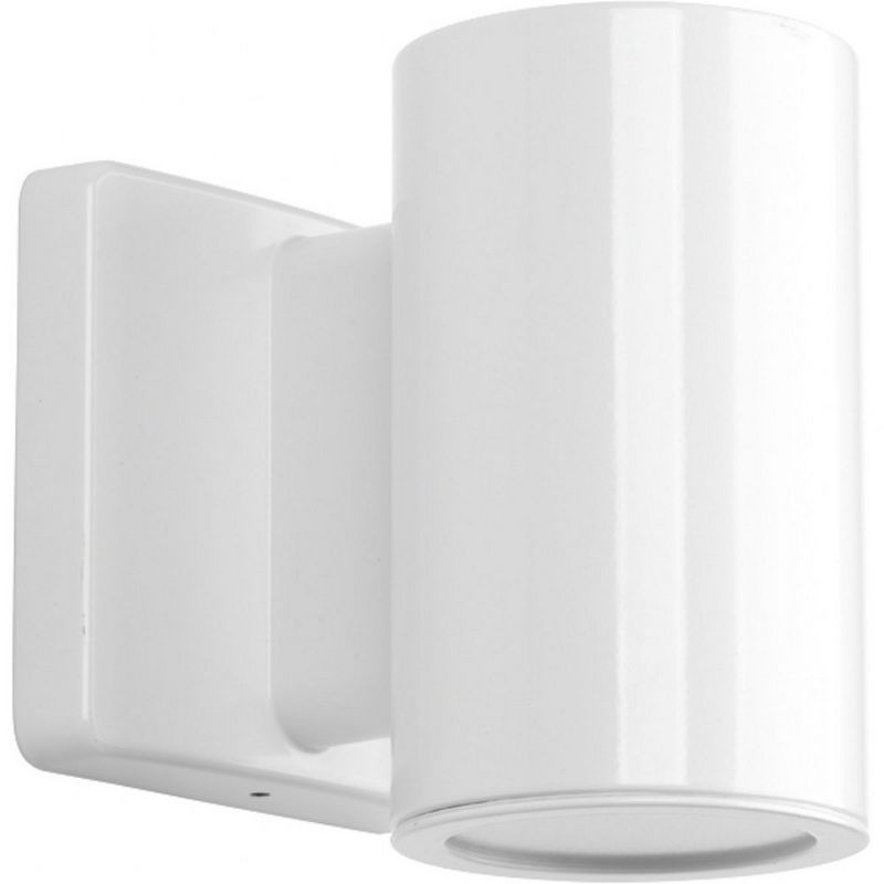 White Aluminum Cylinder Dimmable Outdoor Wall Light