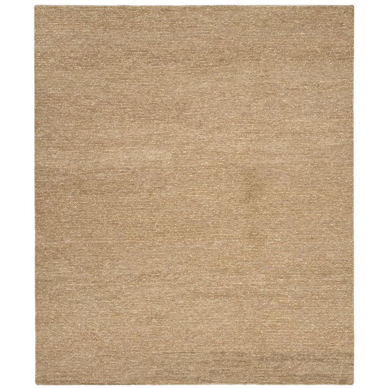 Natural Flat Woven Cotton 8' x 10' Handmade Rug