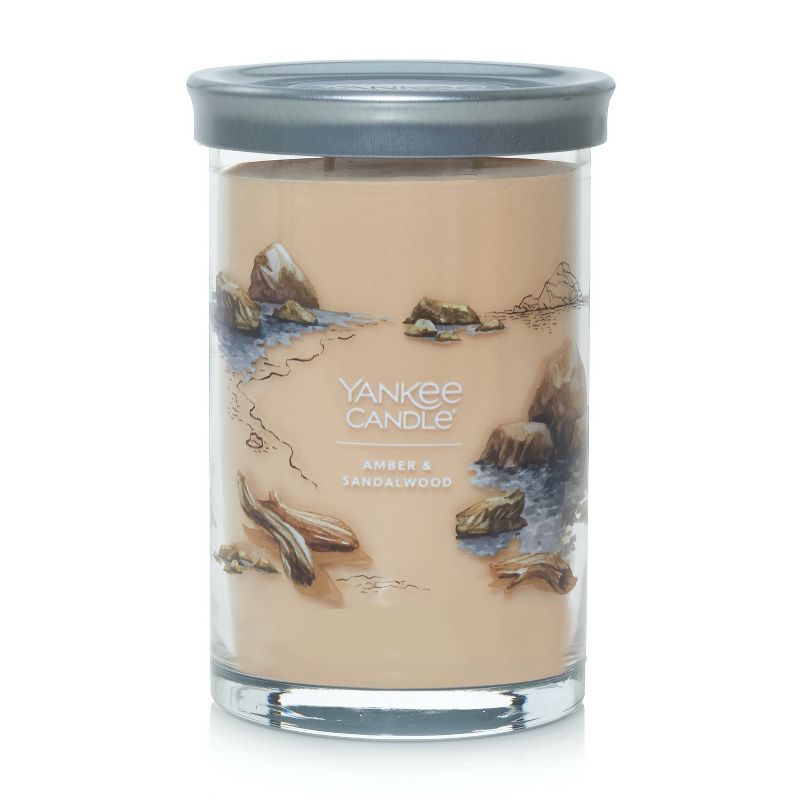 20oz Amber & Sandalwood Soy Wax Tumbler Candle