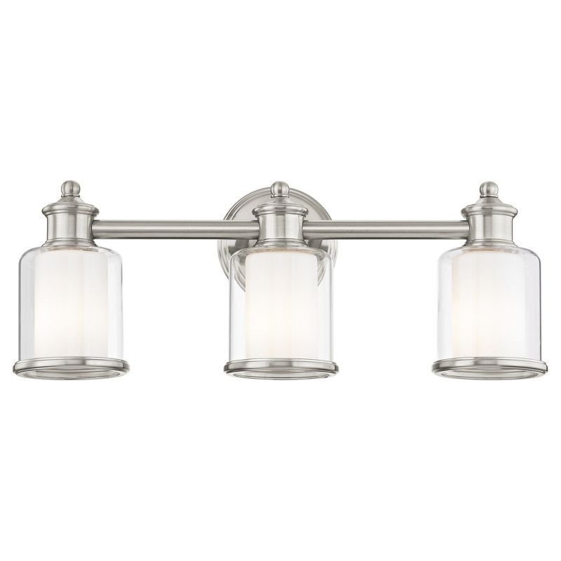 Middlebush Brushed Nickel 3-Light Vanity Fixture