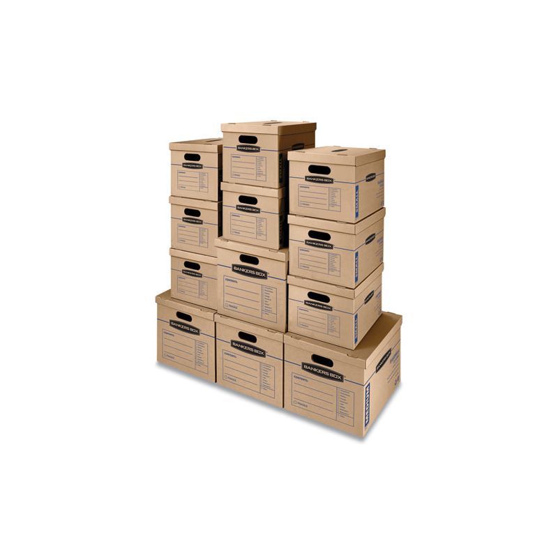 SmoothMove Classic Kraft Corrugated Cardboard Storage Box Set