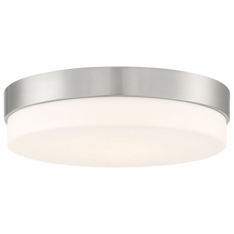 Matte Black Steel 14" LED Indoor/Outdoor Flush Mount