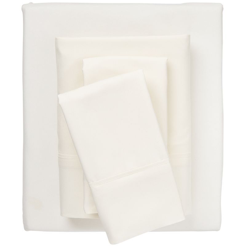 Ivory Microfiber Full/Double 3-Piece Sheet Set