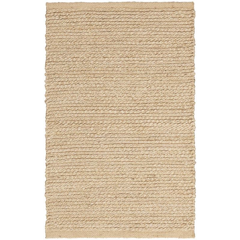 Natural Jute Bleached Rectangular 2 ft x 3 ft Area Rug